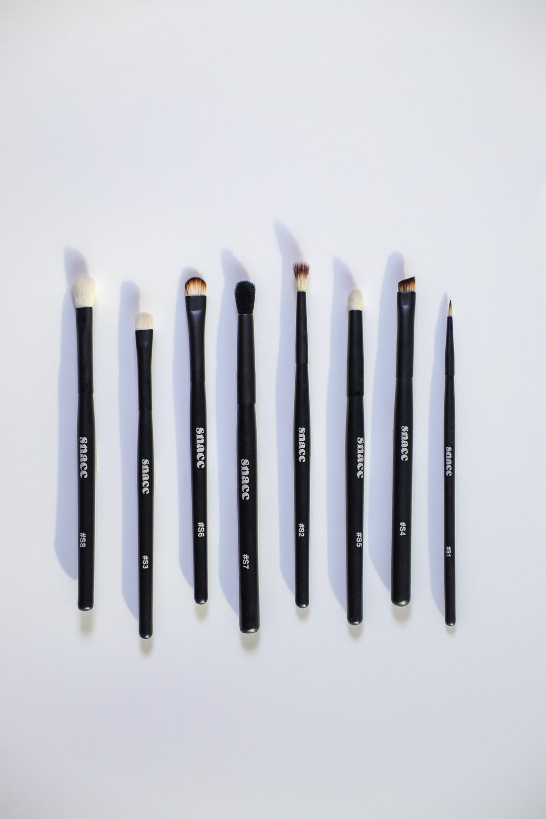 MIDNIGHT SNACC EYE MAKEUP BRUSHES - SET OF 8 - snacc cosmetics®