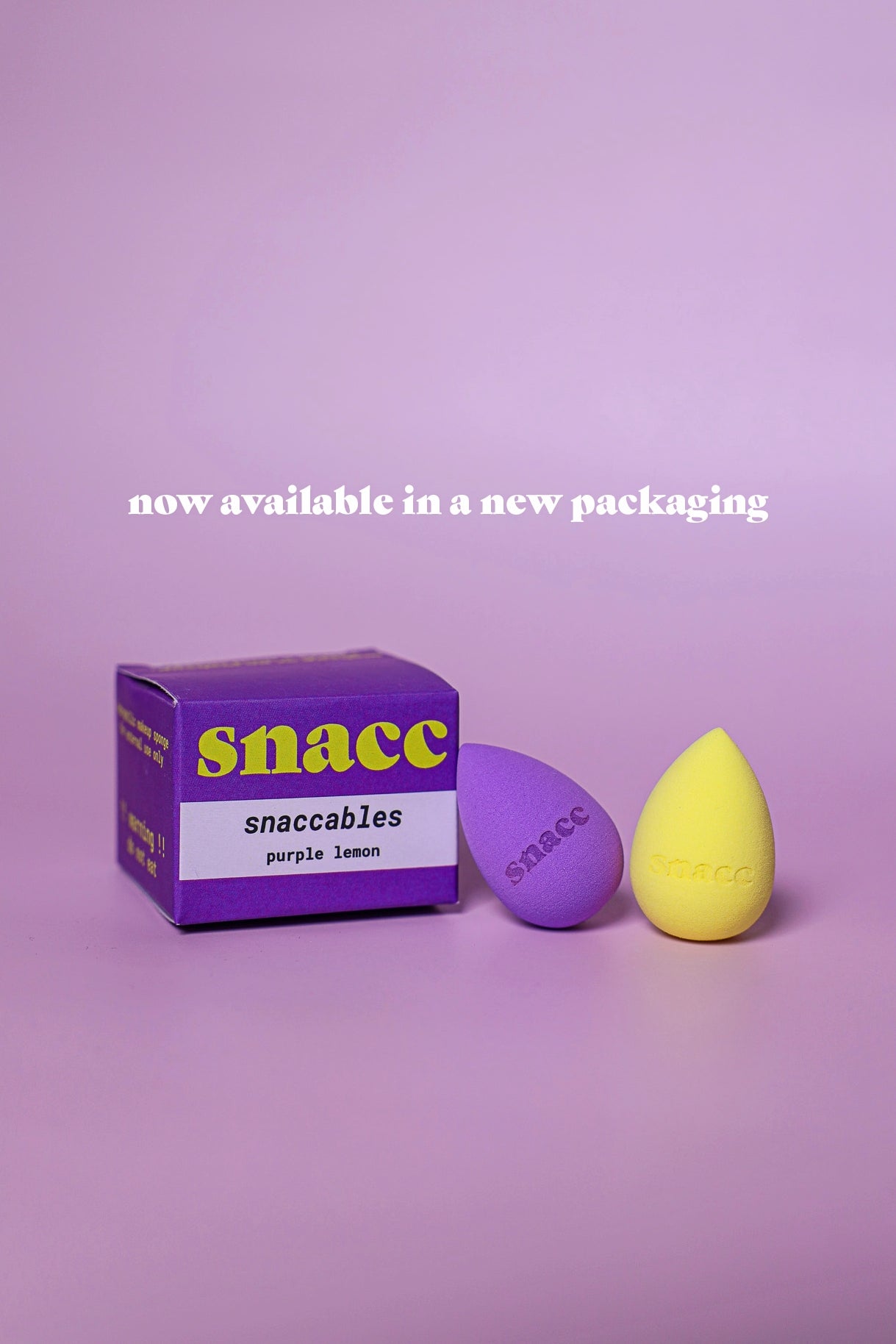 PURPLE LEMON SNACC MINI MAKEUP SPONGES (2-Pack) - snacc cosmetics®