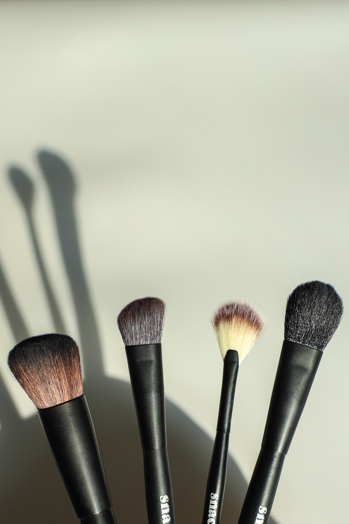 midnight snacc face makeup brushes - set of 4 brushes