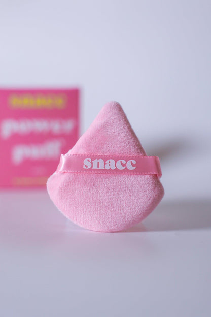 snacc pink power puff - powder puff